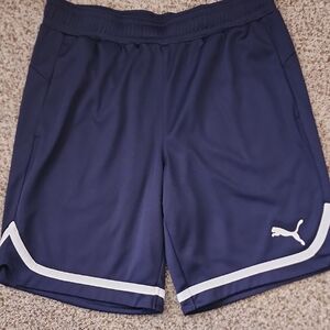 Puma Men's Dark Blue Athletic Shorts